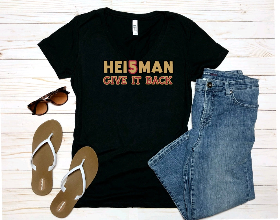 Trojans | USC Heisman (Hei5man) GIVE IT BACK! Tshirt, Sweatshirt, or Hoody
