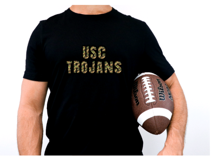 Trojans |USC Trojans Camo Football Tshirt, Sweatshirt, or Hoody